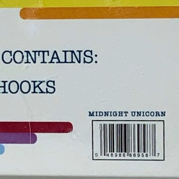 Matt & Maddie Unicorn Rainbow Hooks Kids Collection 12 Shower Curtain Hook Set - Picture 8 of 15